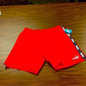 NWT Puma Red Swim Shorts. Size Large.